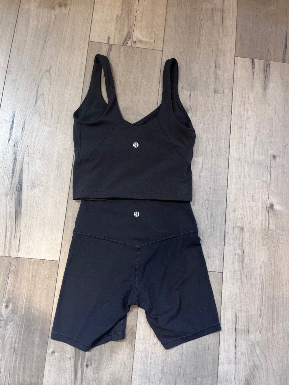 Lululemon align size 2 set bike shorts tank